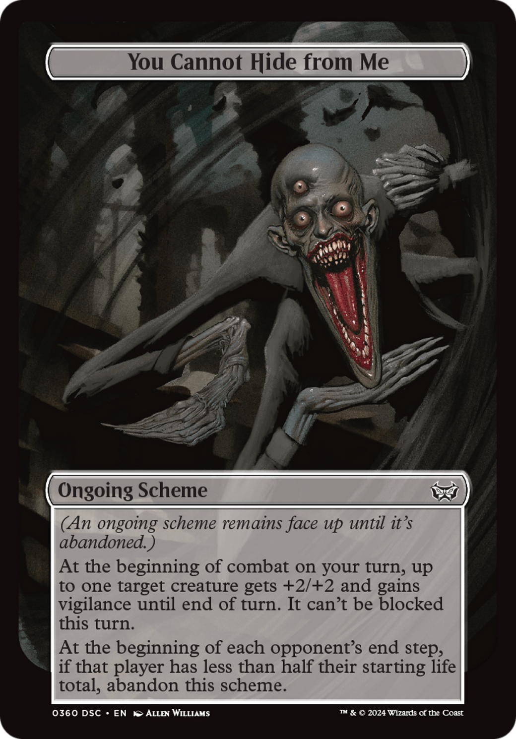 You Cannot Hide from Me (Full Art) [Duskmourn: Archenemy] | Card Merchant Takapuna