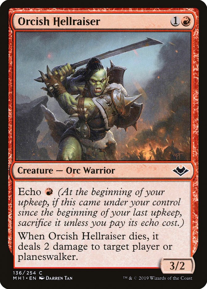 Orcish Hellraiser [Modern Horizons] | Card Merchant Takapuna