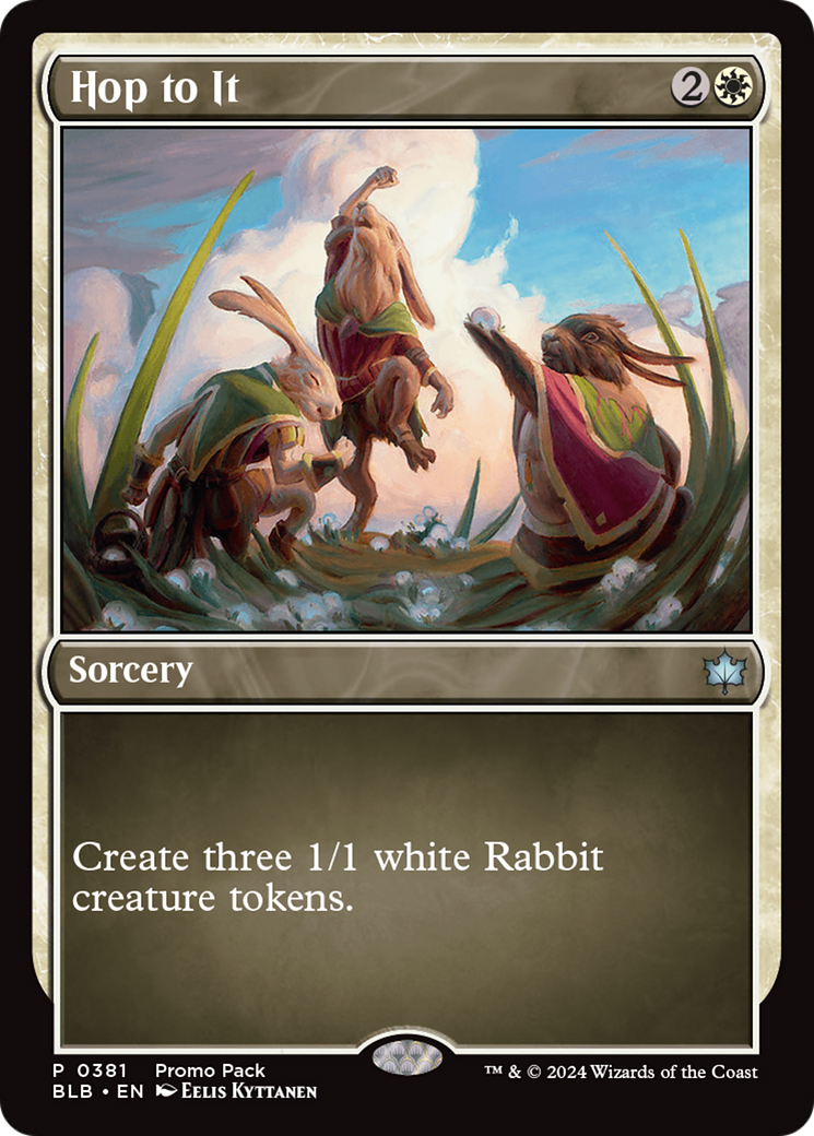 Hop to It [Bloomburrow Promos] | Card Merchant Takapuna