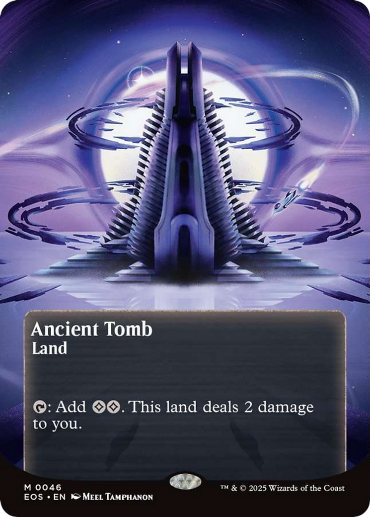 Ancient Tomb (0046) (Borderless) [Edge of Eternities: Stellar Sights] | Card Merchant Takapuna
