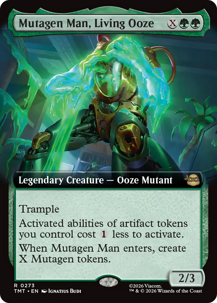 Mutagen Man, Living Ooze (Extended Art) [Teenage Mutant Ninja Turtles] | Card Merchant Takapuna