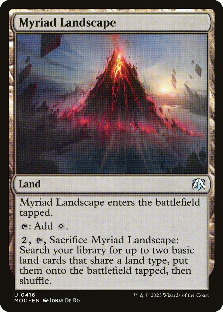 Myriad Landscape [March of the Machine Commander] | Card Merchant Takapuna