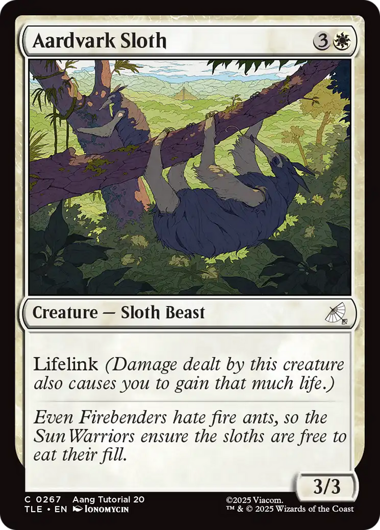 Aardvark Sloth (0267) [Avatar: The Last Airbender: Eternal-Legal] | Card Merchant Takapuna