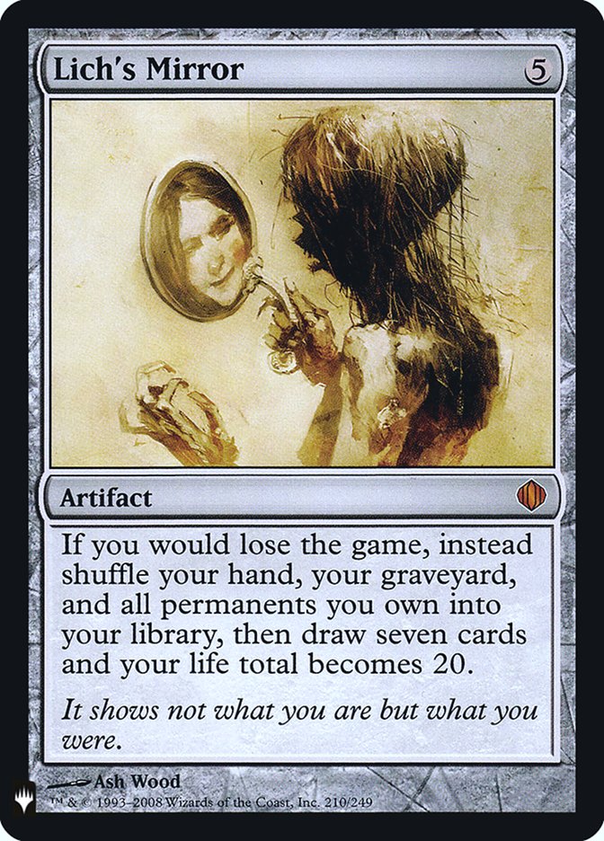 Lich's Mirror [Mystery Booster] | Card Merchant Takapuna