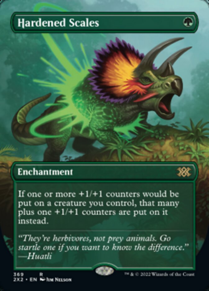 Hardened Scales (Borderless Alternate Art) [Double Masters 2022] | Card Merchant Takapuna