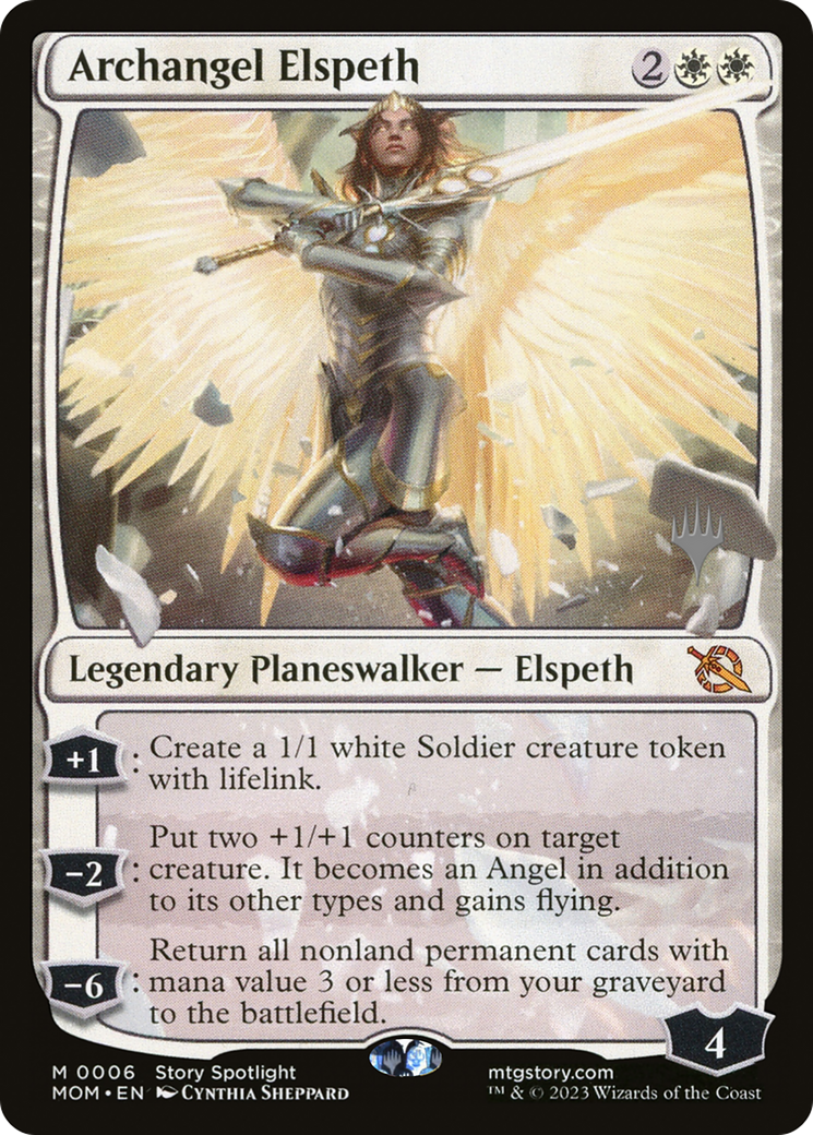 Archangel Elspeth (Promo Pack) [March of the Machine Promos] | Card Merchant Takapuna