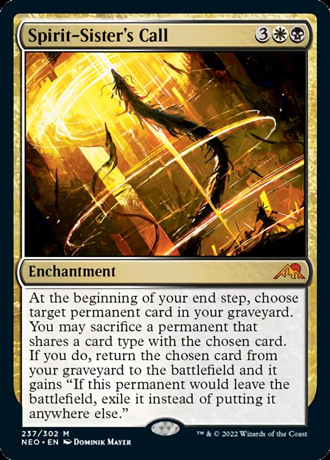 Spirit-Sister's Call [Kamigawa: Neon Dynasty] | Card Merchant Takapuna