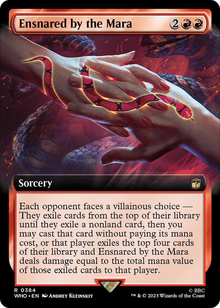 Ensnared by the Mara (Extended Art) [Doctor Who] | Card Merchant Takapuna