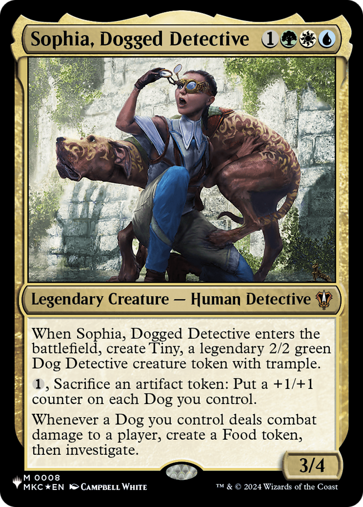 Sophia, Dogged Detective (MKC) [The List] | Card Merchant Takapuna