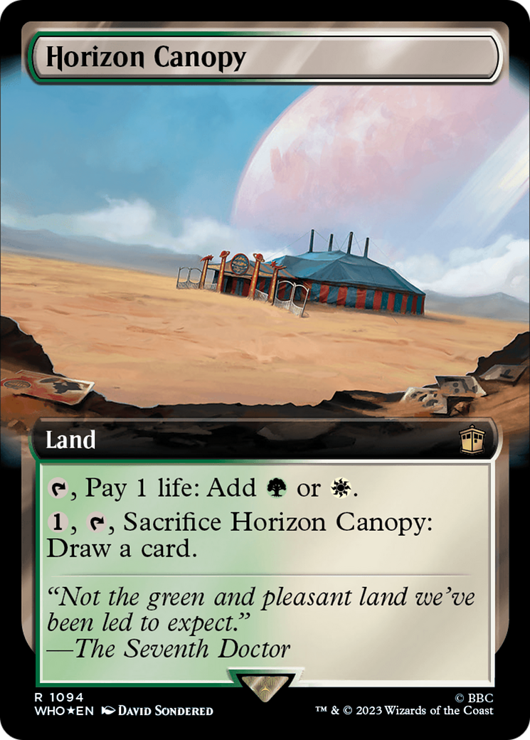 Horizon Canopy (Extended Art) (Surge Foil) [Doctor Who] | Card Merchant Takapuna
