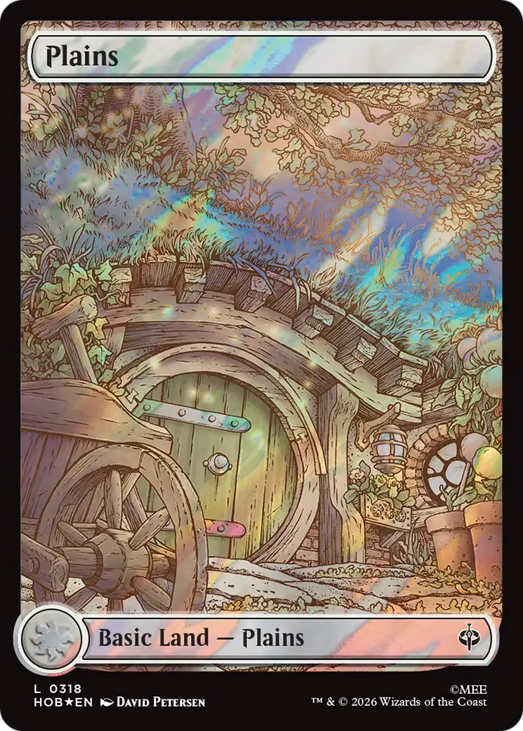 Plains (0318) (Surge Foil) [The Hobbit] | Card Merchant Takapuna