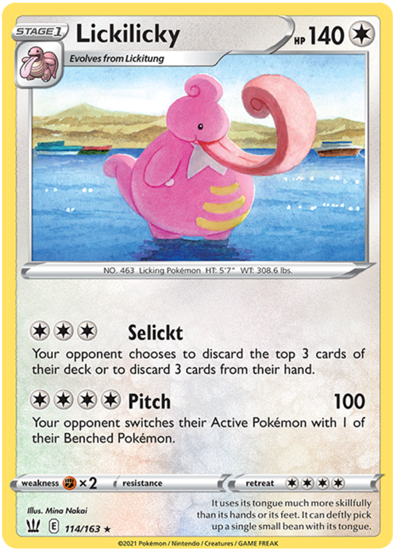 Lickilicky (114/163) [Sword & Shield: Battle Styles] | Card Merchant Takapuna
