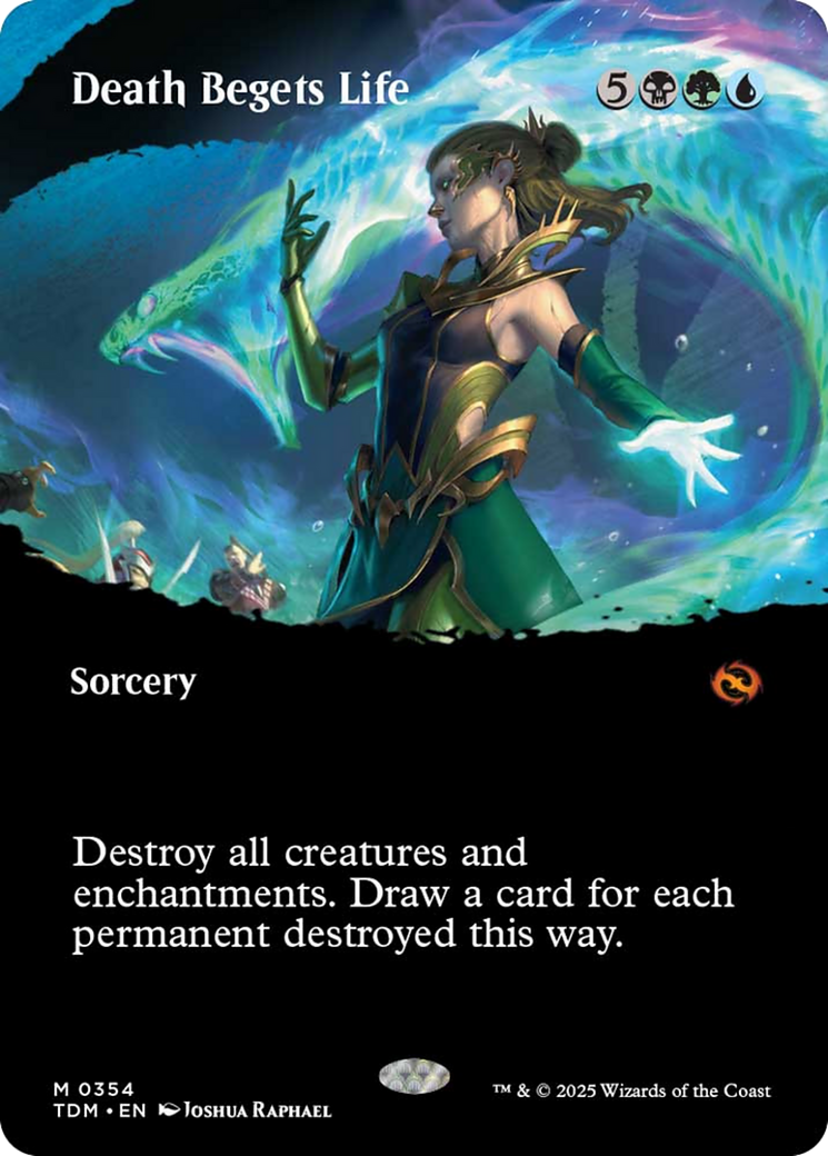 Death Begets Life (Borderless) [Tarkir: Dragonstorm] | Card Merchant Takapuna