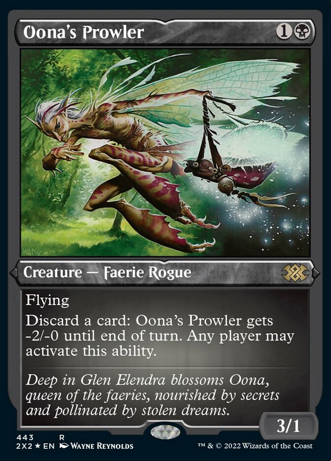 Oona's Prowler (Foil Etched) [Double Masters 2022] | Card Merchant Takapuna
