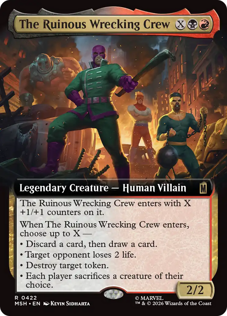 The Ruinous Wrecking Crew (Extended Art) [Marvel Super Heroes] | Card Merchant Takapuna