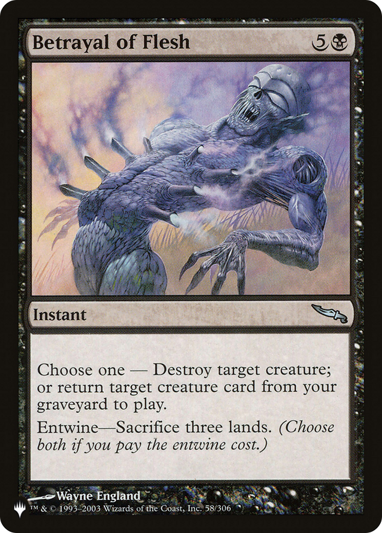 Betrayal of Flesh [The List] | Card Merchant Takapuna