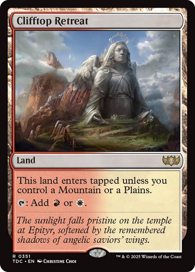 Clifftop Retreat [Tarkir: Dragonstorm Commander] | Card Merchant Takapuna