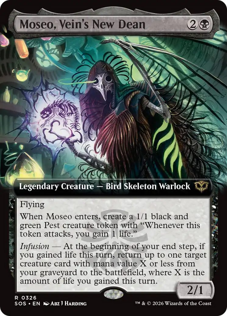 Moseo, Vein's New Dean (Extended Art) [Secrets of Strixhaven] | Card Merchant Takapuna