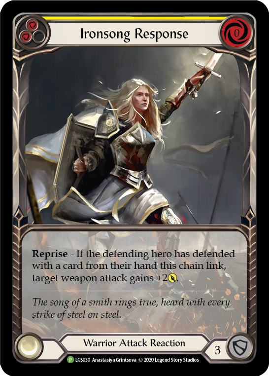 Ironsong Response (Yellow) [LGS030] (Promo) | Card Merchant Takapuna