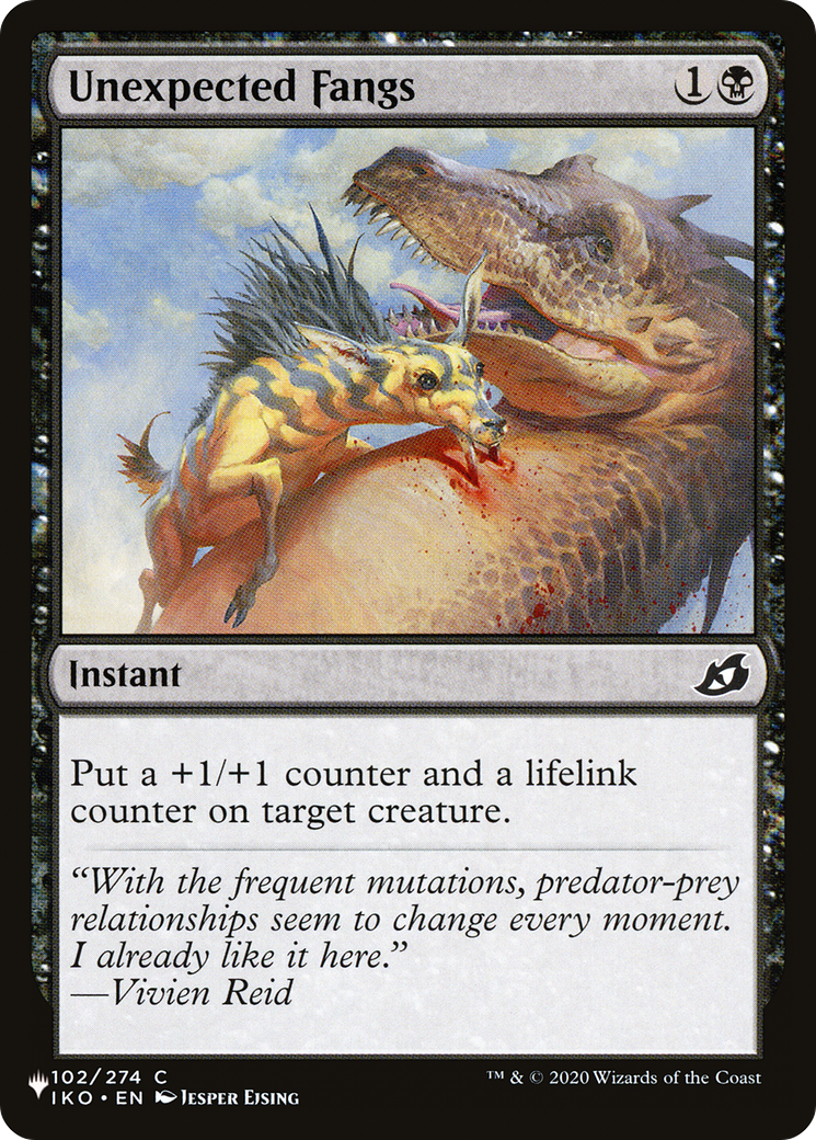 Unexpected Fangs [The List] | Card Merchant Takapuna