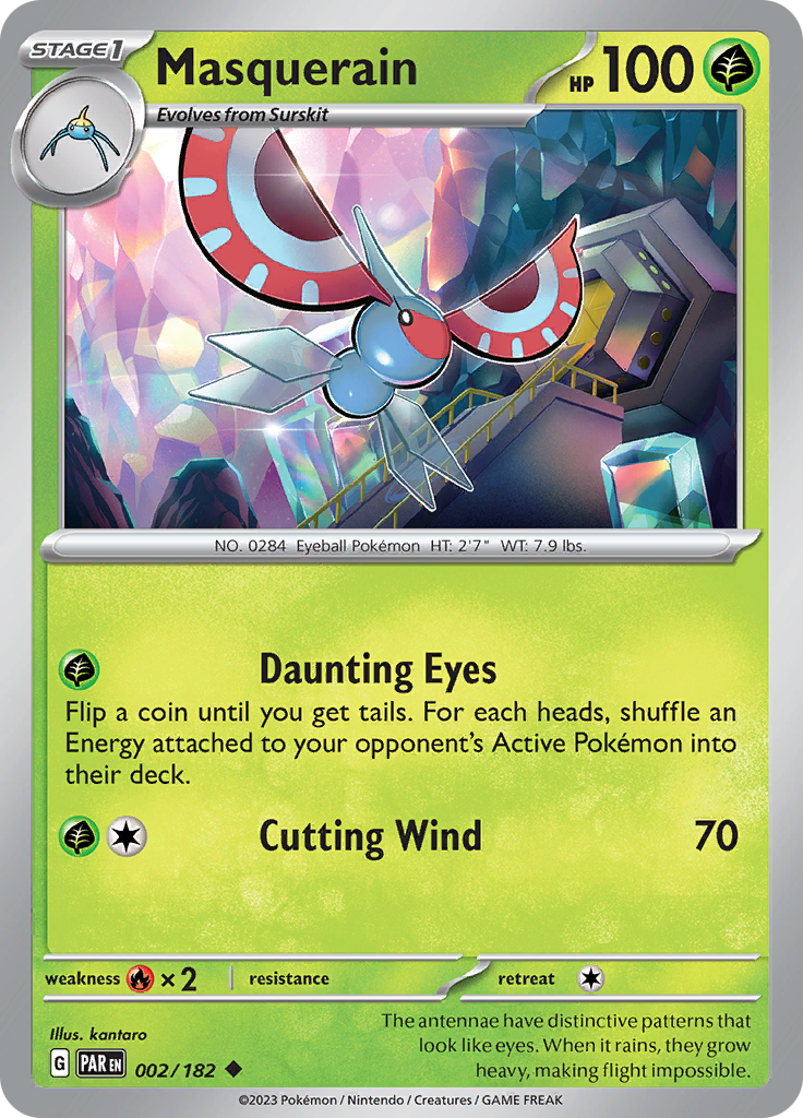 Masquerain (002/182) [Scarlet & Violet: Paradox Rift] | Card Merchant Takapuna