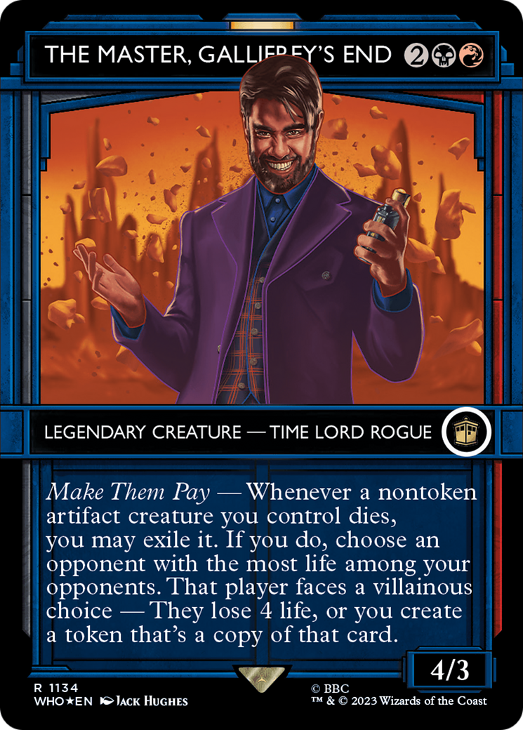 The Master, Gallifrey's End (Showcase) (Surge Foil) [Doctor Who] | Card Merchant Takapuna