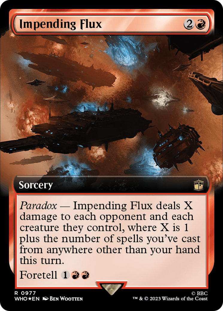 Impending Flux (Extended Art) (Surge Foil) [Doctor Who] | Card Merchant Takapuna