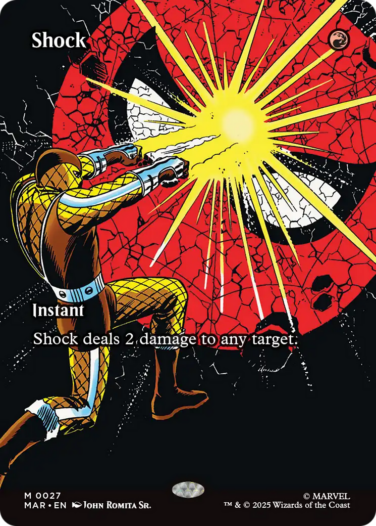 Shock (Borderless) [Marvel's Spider-Man: Eternal-Legal] | Card Merchant Takapuna