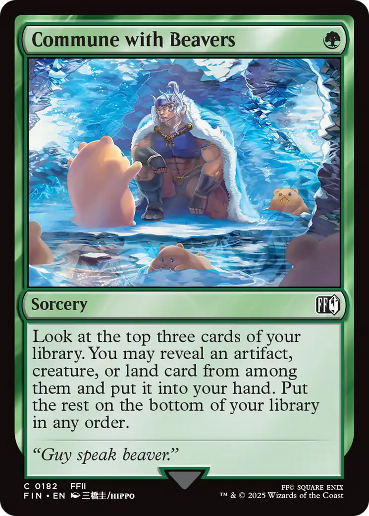 Commune with Beavers [FINAL FANTASY] | Card Merchant Takapuna