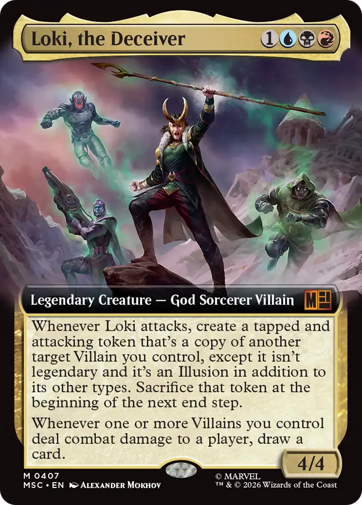 Loki, the Deceiver (Extended Art) [Marvel Super Heroes Commander] | Card Merchant Takapuna