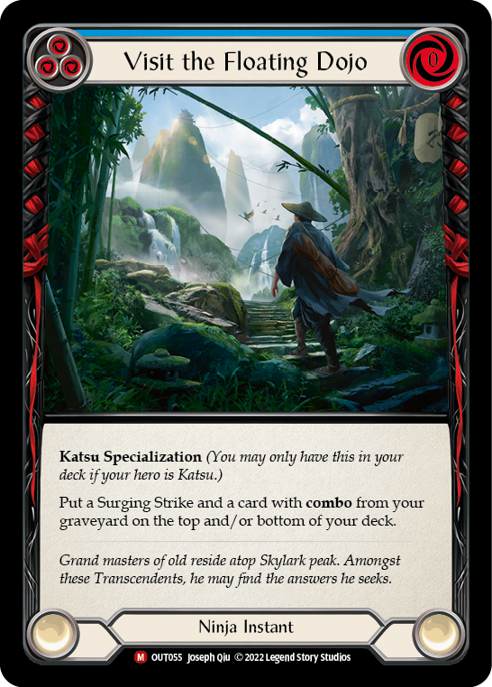 Visit the Floating Dojo [OUT055] (Outsiders)  Rainbow Foil | Card Merchant Takapuna