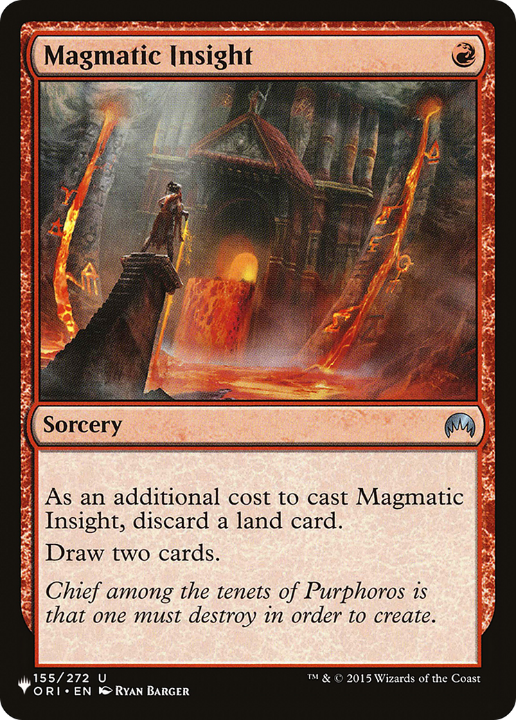 Magmatic Insight [The List] | Card Merchant Takapuna