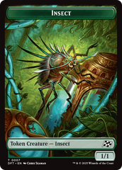 Insect // Elephant Double-Sided Token [Aetherdrift Tokens] | Card Merchant Takapuna
