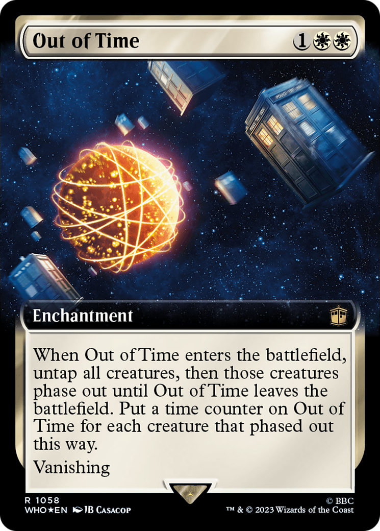 Out of Time (Extended Art) (Surge Foil) [Doctor Who] | Card Merchant Takapuna