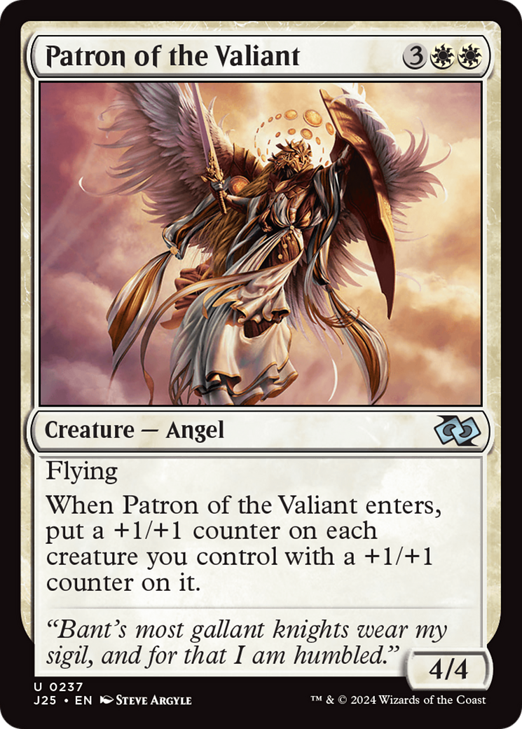 Patron of the Valiant [Foundations Jumpstart] | Card Merchant Takapuna