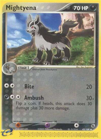 Mightyena (42/109) [EX: Ruby & Sapphire] | Card Merchant Takapuna