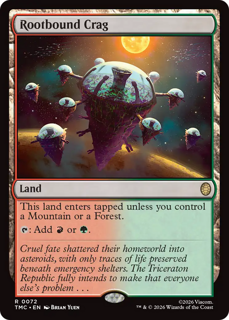 Rootbound Crag [Teenage Mutant Ninja Turtles Commander] | Card Merchant Takapuna