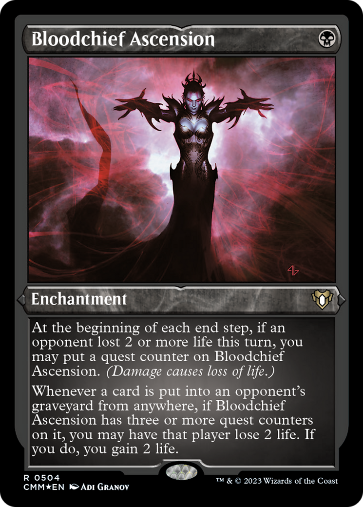 Bloodchief Ascension (Foil Etched) [Commander Masters] | Card Merchant Takapuna