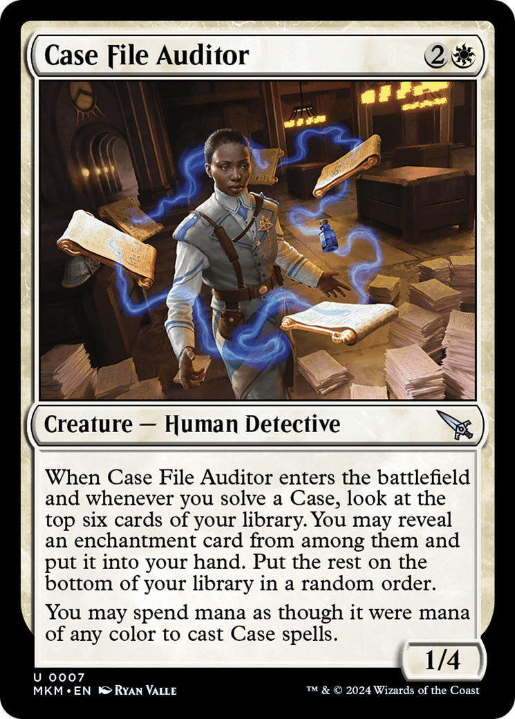 Case File Auditor (Blue) [Murders at Karlov Manor] | Card Merchant Takapuna
