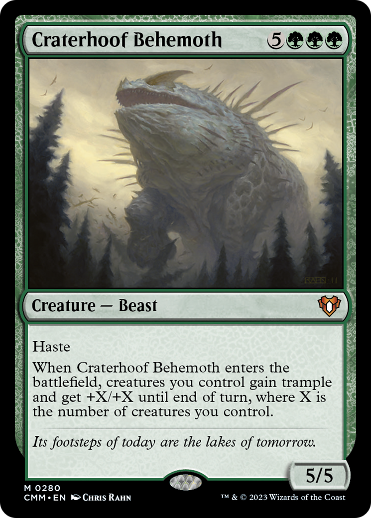 Craterhoof Behemoth [Commander Masters] | Card Merchant Takapuna