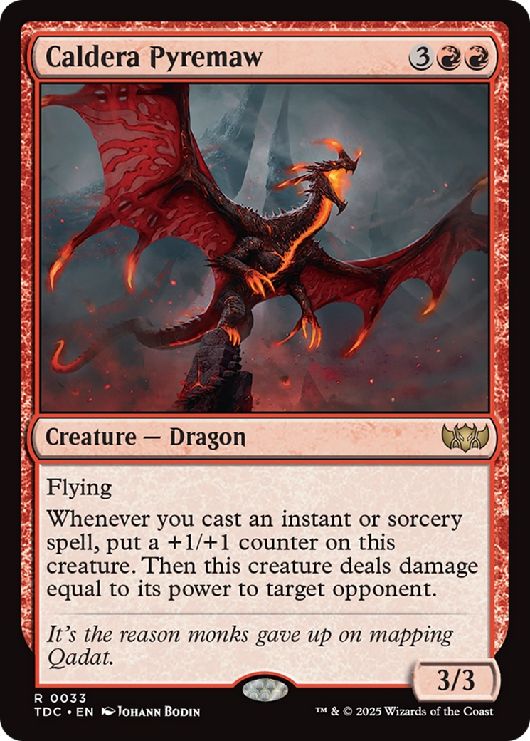 Caldera Pyremaw [Tarkir: Dragonstorm Commander] | Card Merchant Takapuna