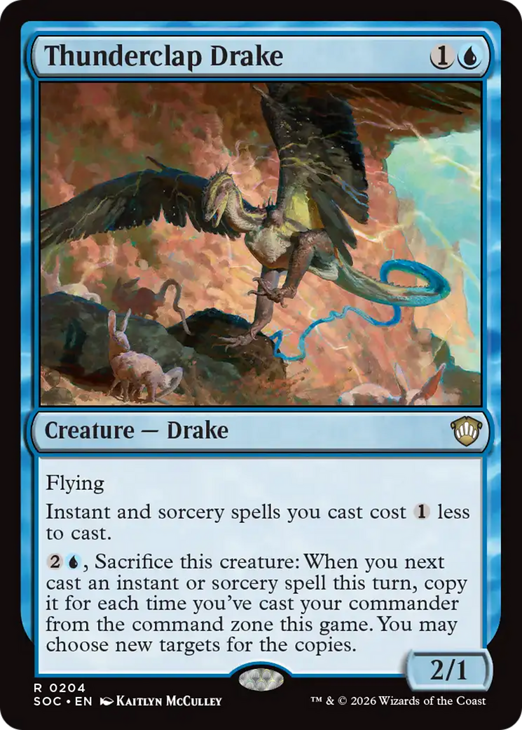 Thunderclap Drake [Secrets of Strixhaven Commander] | Card Merchant Takapuna