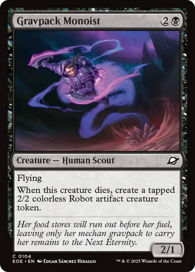 Gravpack Monoist [Edge of Eternities] | Card Merchant Takapuna