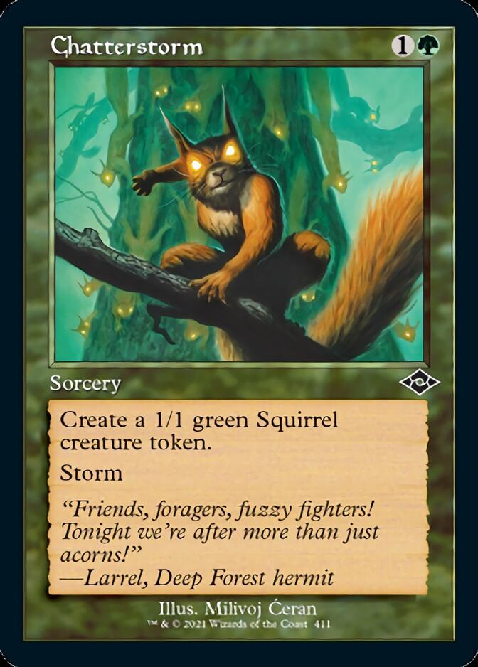 Chatterstorm (Retro Foil Etched) [Modern Horizons 2] | Card Merchant Takapuna