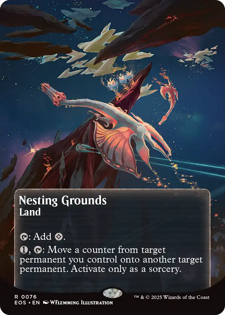 Nesting Grounds (0076) (Borderless) [Edge of Eternities: Stellar Sights] | Card Merchant Takapuna