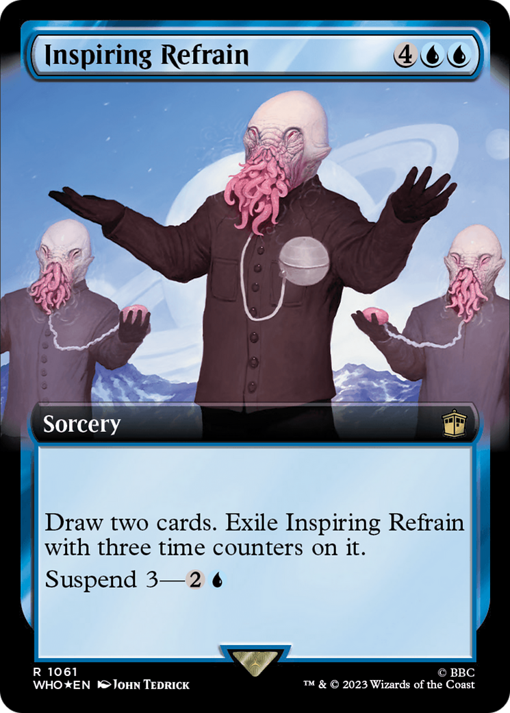 Inspiring Refrain (Extended Art) (Surge Foil) [Doctor Who] | Card Merchant Takapuna
