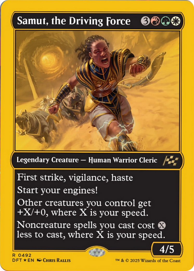 Samut, the Driving Force (First-Place Foil) [Aetherdrift] | Card Merchant Takapuna
