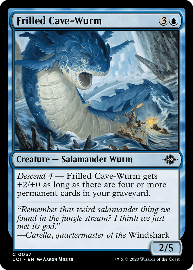 Frilled Cave-Wurm [The Lost Caverns of Ixalan] | Card Merchant Takapuna