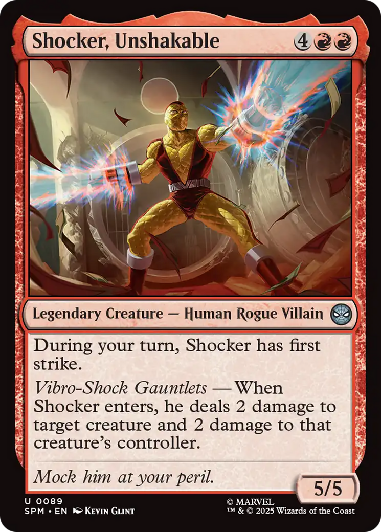 Shocker, Unshakable [Marvel's Spider-Man] | Card Merchant Takapuna
