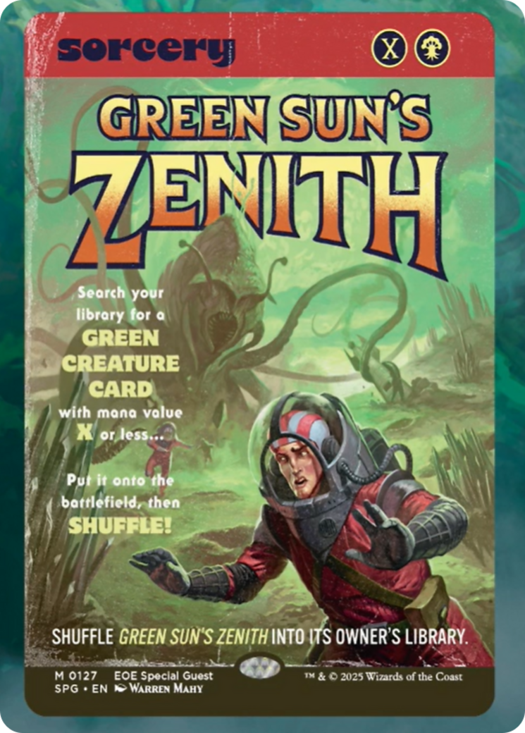 Green Sun's Zenith (Showcase) [Edge of Eternities Special Guests] | Card Merchant Takapuna